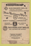 Matchbook Cover Mill Engineering Machinery Los Angeles Oakland CA WEAR 40 Strike