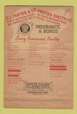 Matchbook Cover - CL Frates Insurance Tulsa Oklahoma City OK 40 Strike
