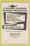 Matchbook Cover - Delta National Bank Yazoo City MS 40 Strike