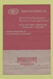 Matchbook Cover - Coneco Manufacturing Cleveland OH materials handling 40 Strike