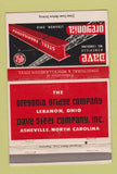 Matchbook Cover - Oregonia Steel Fabricating Lebanon OH Asheville NC 40 Strike