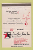 Matchbook Cover - Star Cut Sales Machine Tool Farmington MI 40 Strike