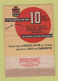 Matchbook Cover - Werner Hilton Eagle Men's Clothes St Louis MO WEAR 40 Strike
