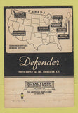 Matchbook Cover - Defender Photo Supply Rochester NY 40 Strike