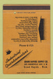 Matchbook Cover - Industrial Quartermasters Grand Rapids Supply MI 40 Strike