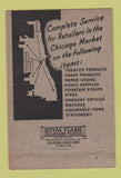 Matchbook Cover - S Bloom Wholesalers Chicago IL 40 Strike