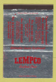 Matchbook Cover - Lempco Auto Service Equipment Bedford OH 40 Strike