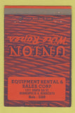 Matchbook Cover - Union Wire Ropes Minneapolis MN 40 Strike