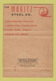 Matchbook Cover - Moritz Steel Company Cleveland OH WEAR 40 Strike