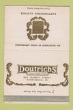 Matchbook Cover - Kuppenheimer Men's Clothes Doutrichs Harrisburg PA 40 Strike