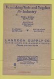 Matchbook Cover - Langdon Supply Company Kansas City MO 40 Strike