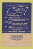 Matchbook Cover - Sunbeam Furniture Sales Los Angeles CA Chicago 40 Strike