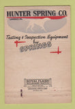 Matchbook Cover - Hunter Spring Lansdale AZ wire forms WEAR 40 Strike