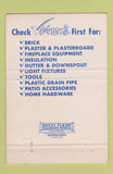 Matchbook Cover - EG Vernon and Son Anderson IN brick plaster 40 Strike