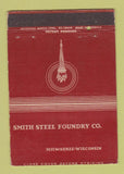 Matchbook Cover - Smith Steel Foundry Milwaukee WI WEAR 40 Strike