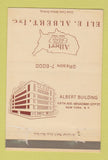 Matchbook Cover - Eli Albert New York City men's boys clothes 40 Strike