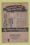 Matchbook Cover - Machine Products Inc Cleveland OH screw 40 Strike