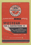 Matchbook Cover - Western Air Cooled Engines Tool Kansas City MO 40 Strike