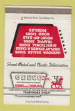 Matchbook Cover - Geeco Custom Signs Displays St Joseph MO 40 Strike