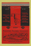Matchbook Cover - Anniston Foundry Company Anniston AL 40 Strike