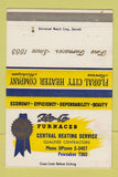 Matchbook Cover - Floral City Heater Company Monroe MI Pewaukee WI 40 Strike