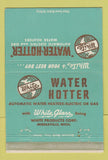 Matchbook Cover - White Water Heaters Middleville MI 40 Strike