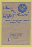 Matchbook Cover - Commerce Liquor Store St Paul MN 40 Strike