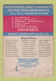 Matchbook Cover - Employers Mutual Insurance Wausau WI 40 Strike