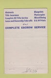 Matchbook Cover - Weld County Abstract Greeley Colorado investments 40 Strike