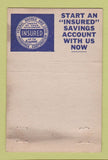 Matchbook Cover - Reliance Savings and Loan Altoona PA 40 Strike