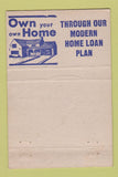 Matchbook Cover - Reliance Savings and Loan Altoona PA 40 Strike