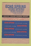 Matchbook Cover - Echo Spring Kentucky Whiskey Louisville KY 40 Strike