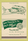 Matchbook Cover - Clio State Bank MI 40 Strike