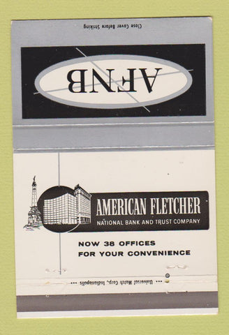 Matchbook Cover - American Fletcher National Bank  40 Strike