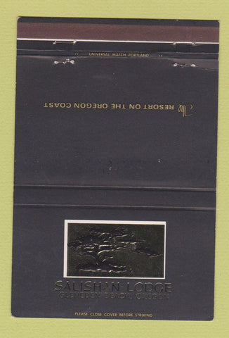 Matchbook Cover - Salishan Lodge Gleneden Beach OR 40 Strike