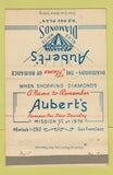 Matchbook Cover - Aubert's Diamonds Jewelry San Francisco CA 40 Strike