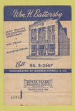 Matchbook Cover - Wm Battersby Funeral Home Philadelphia PA WEAR 40 Strike