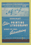 Matchbook Cover - Color Printing Lithography Buffalo NY Rm McFarren 40 Strike