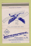 Matchbook Cover - George Sall Metals Philadelphia PA 40 Strike