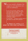 Matchbook Cover - Leonard Reaume Real Estate Detroit MI 40 Strike
