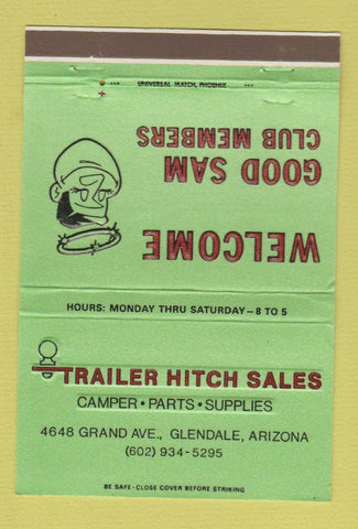 Matchbook Cover - Trailer Hitch Sales Glendale AZ WEAR 40 Strike
