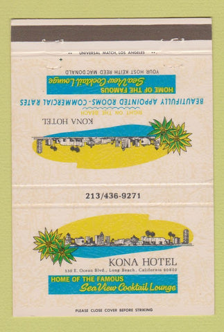 Matchbook Cover - Kona Hotel Long Beach CA 40 Strike