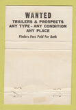 Matchbook Cover - Cole Fitzwilliam Semi Trailers Cleveland OH WEAR 40 Strike