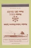 Matchbook Cover - Jackson State Bank Jackson WY 40 Strike