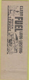 Matchbook Cover - Harry Leedom Coal Feed Mount Joy PA
