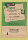 Matchbook Cover - Hy Test Safety Shoes 40 Strike