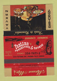 Matchbook Cover - Mama Mia's Italian Restaurant Niagara Falls ON 40 Strike