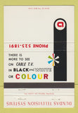 Matchbook Cover - Dundas TV Systems ON 40 Strike
