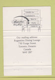 Matchbook Cover - Rugantino Dining Lounge Toronto ON 40 Strike