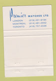Matchbook Cover - Winnipeg 1986 Premier Matches Advertising MB 40 Strike